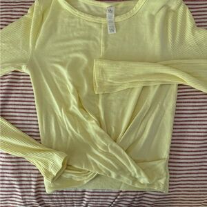 Yellow Alo Yoga Women's Top